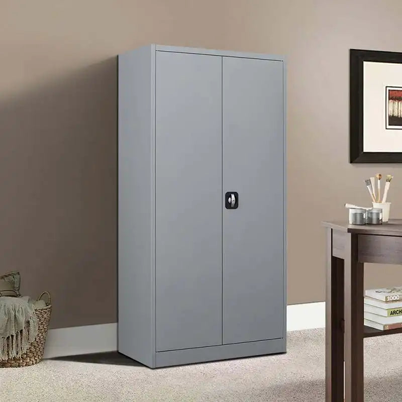 GREATMEET 70.8'' Metal Storage Cabinet with 4 Adjustable Shelves, Steel Utility Locker for Home,Garage,Office