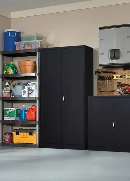 GREATMEET 70.8" Steel Locking Storage Cabinet with Locking Doors and Adjustable Shelves for Garage, Office