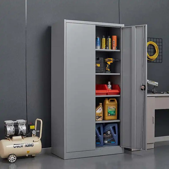 GREATMEET 70.8'' Metal Storage Cabinet with 4 Adjustable Shelves, Steel Utility Locker for Home,Garage,Office